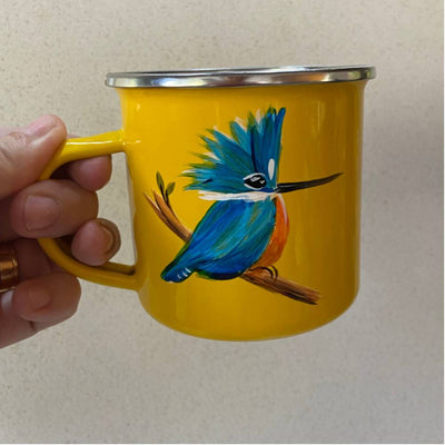 Jarro amarillo enlozado 300 ml Martín Pescador