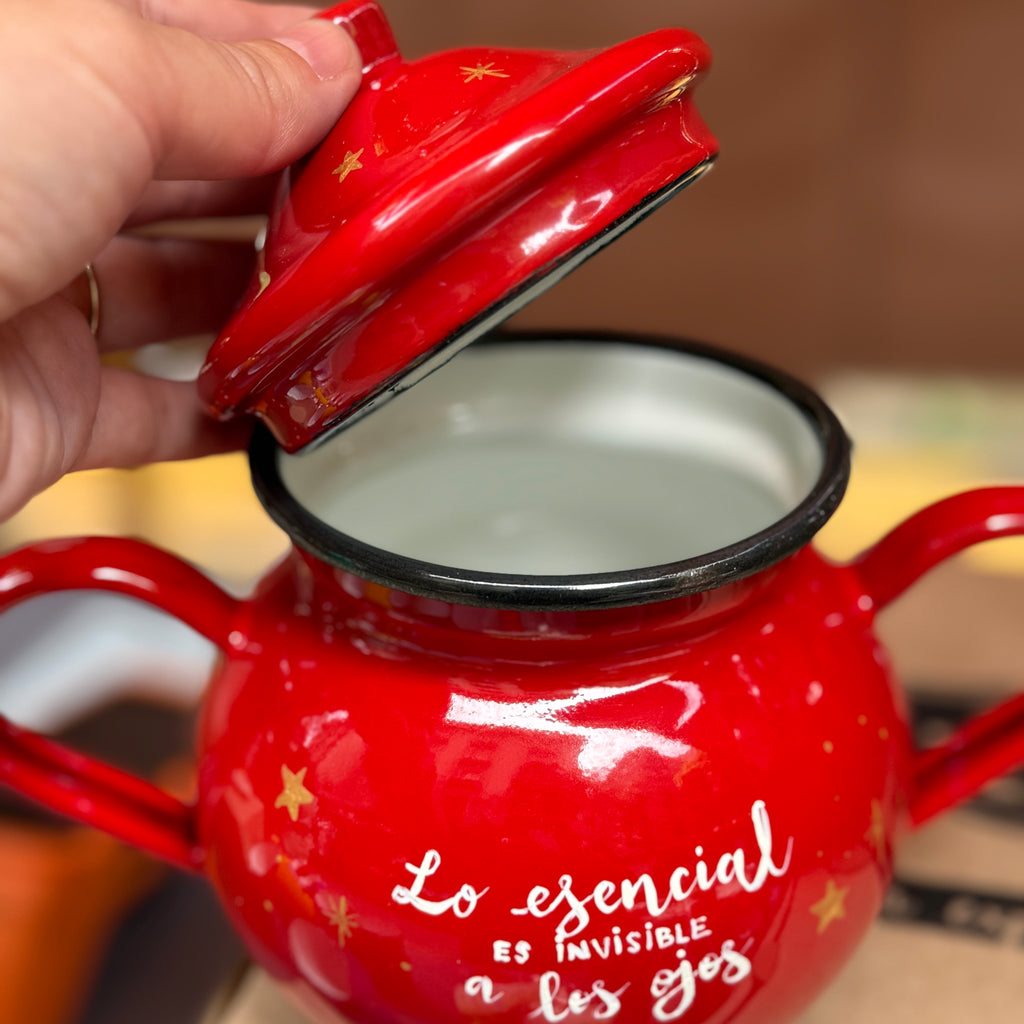 Azucarero enlozado Principito