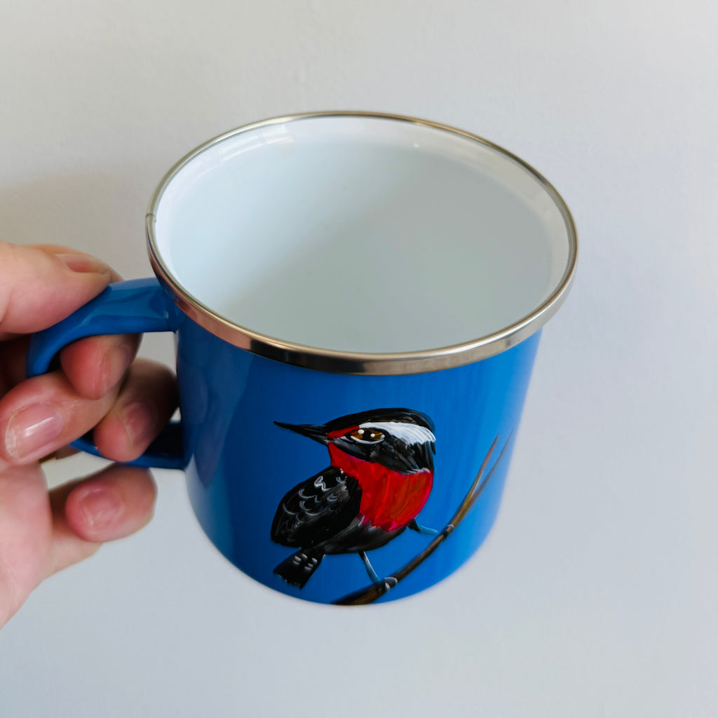 Jarro celeste enlozado 300 ml Loica