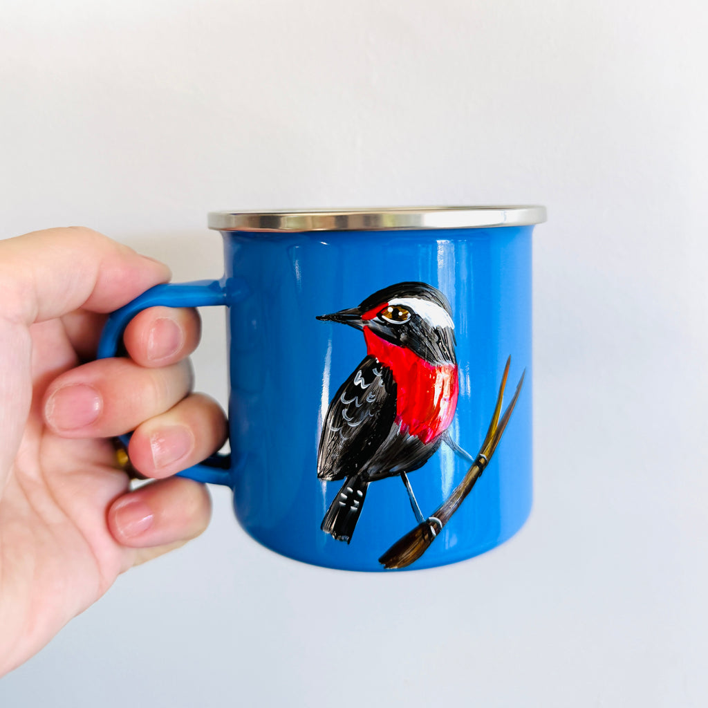 Jarro celeste enlozado 300 ml Loica