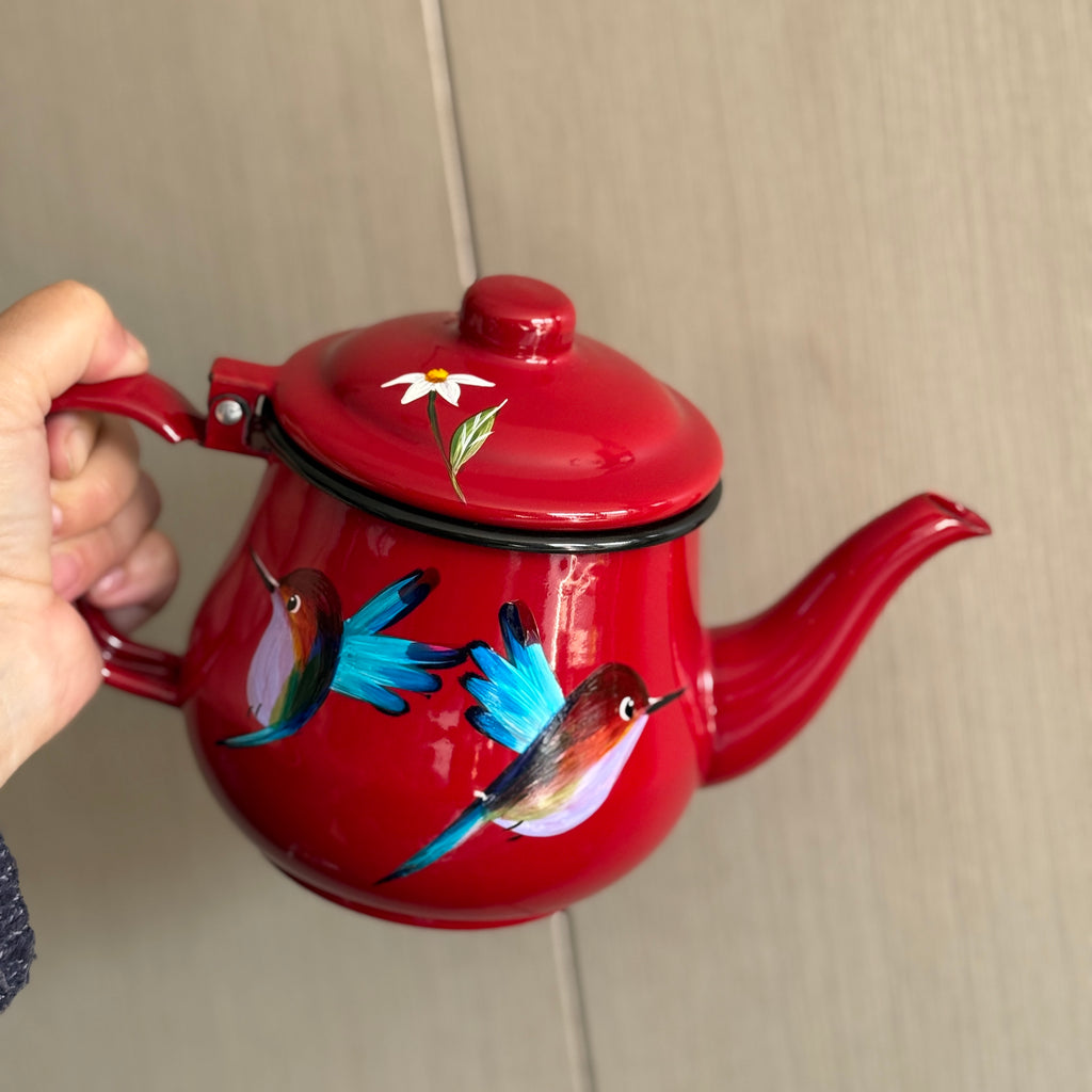 Tetera 1 litro colibríes