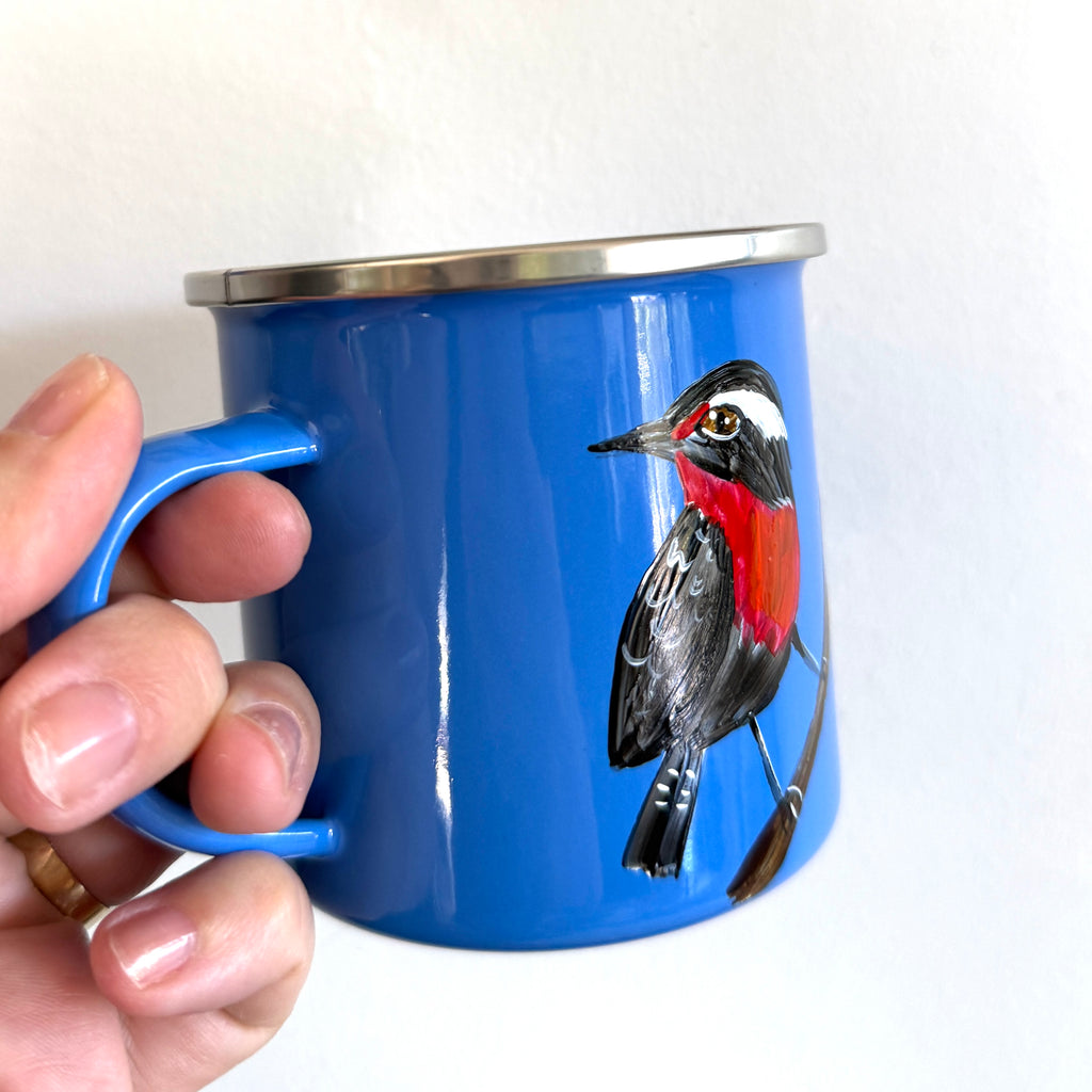 Jarro celeste enlozado 300 ml Loica