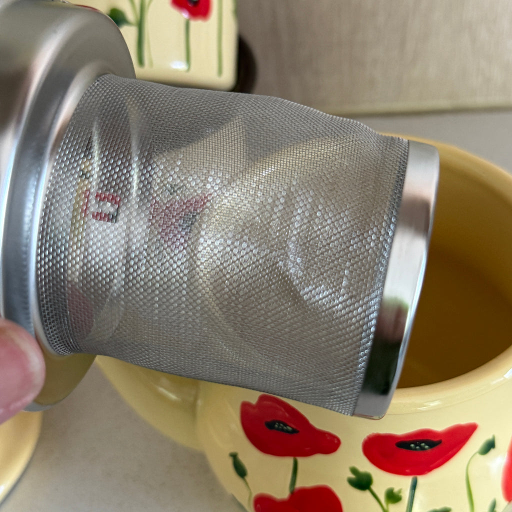 Set enlozado amapolas