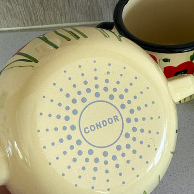 Set enlozado amapolas