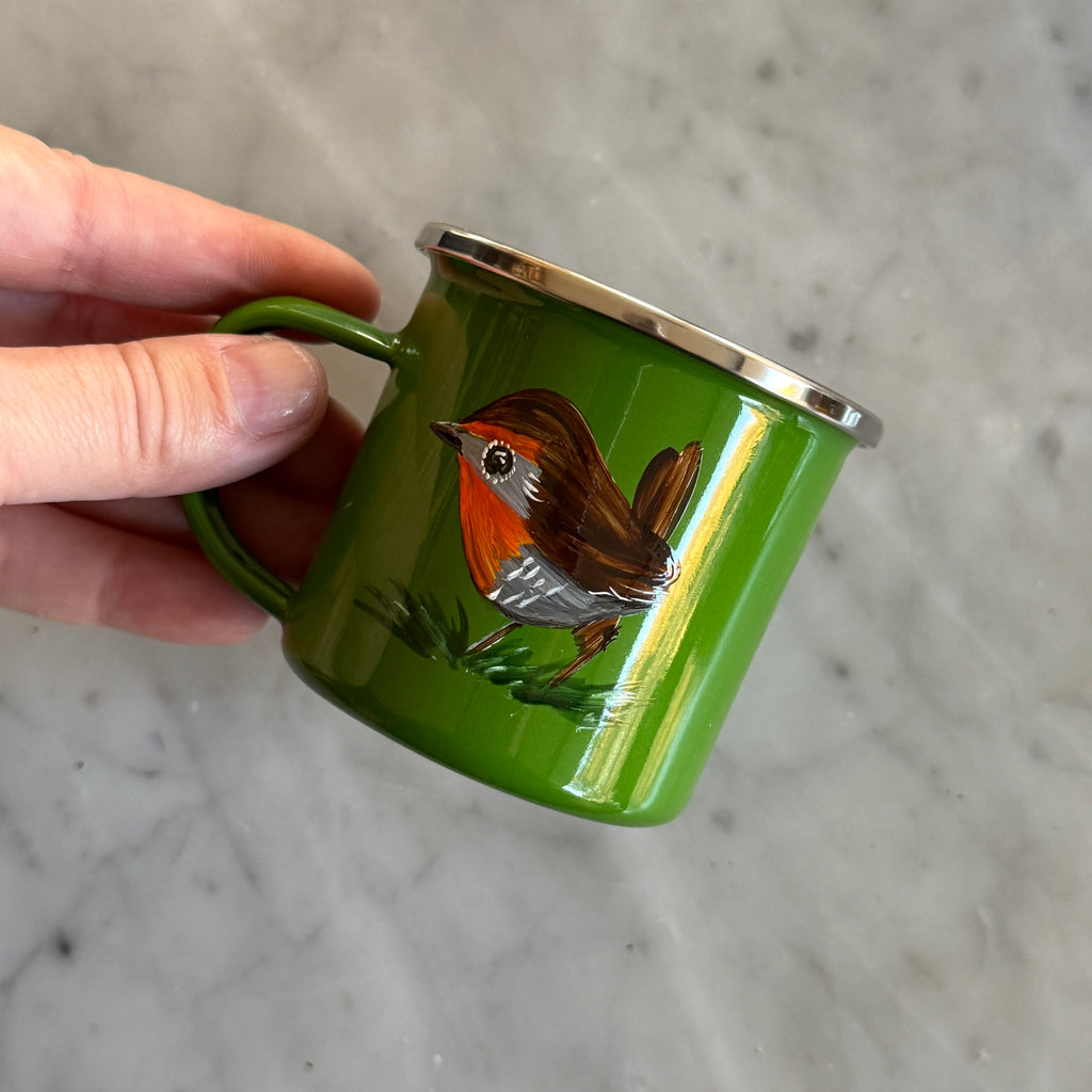 Jarro verde enlozado 150 ml Chucao