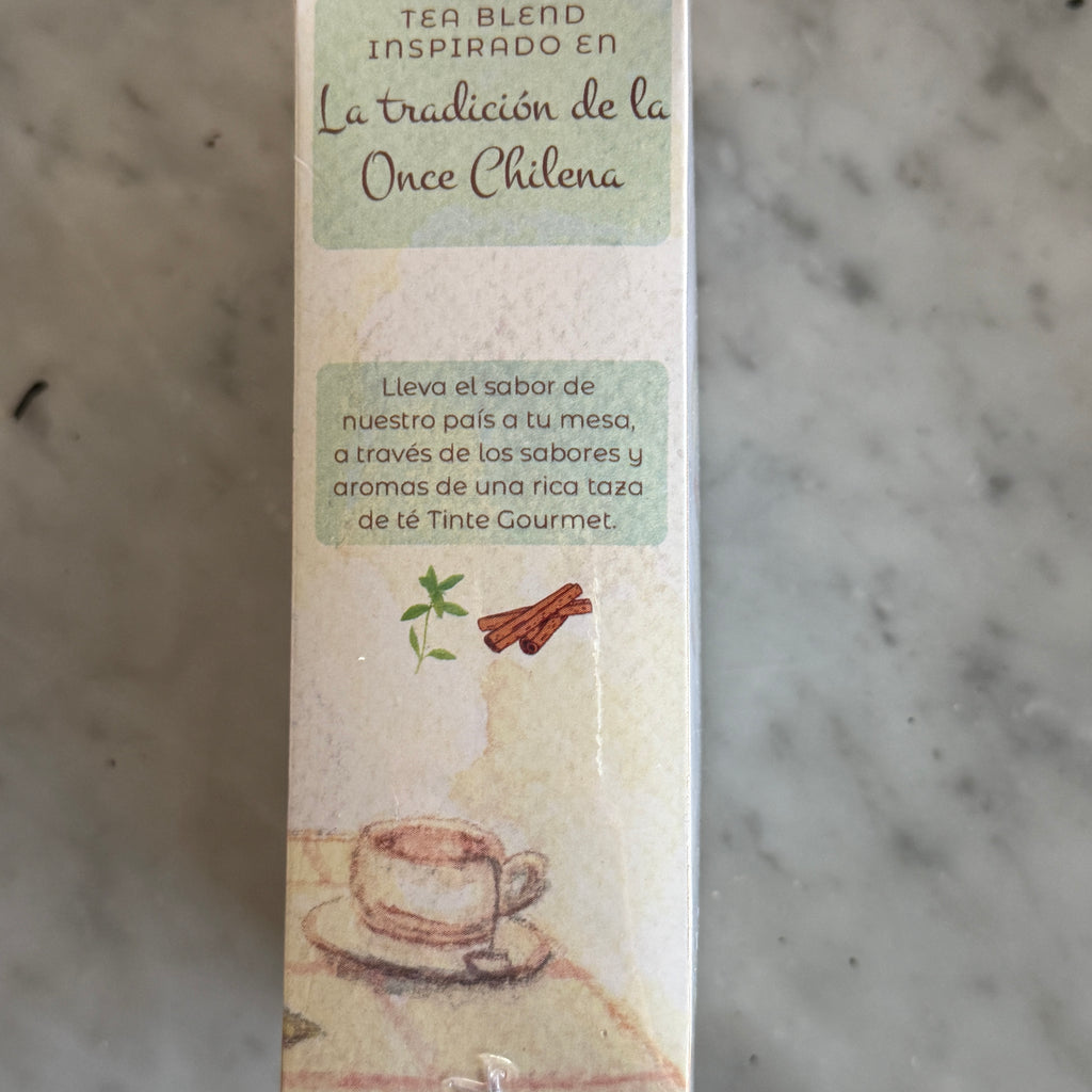 Te once chilena, con cedrón