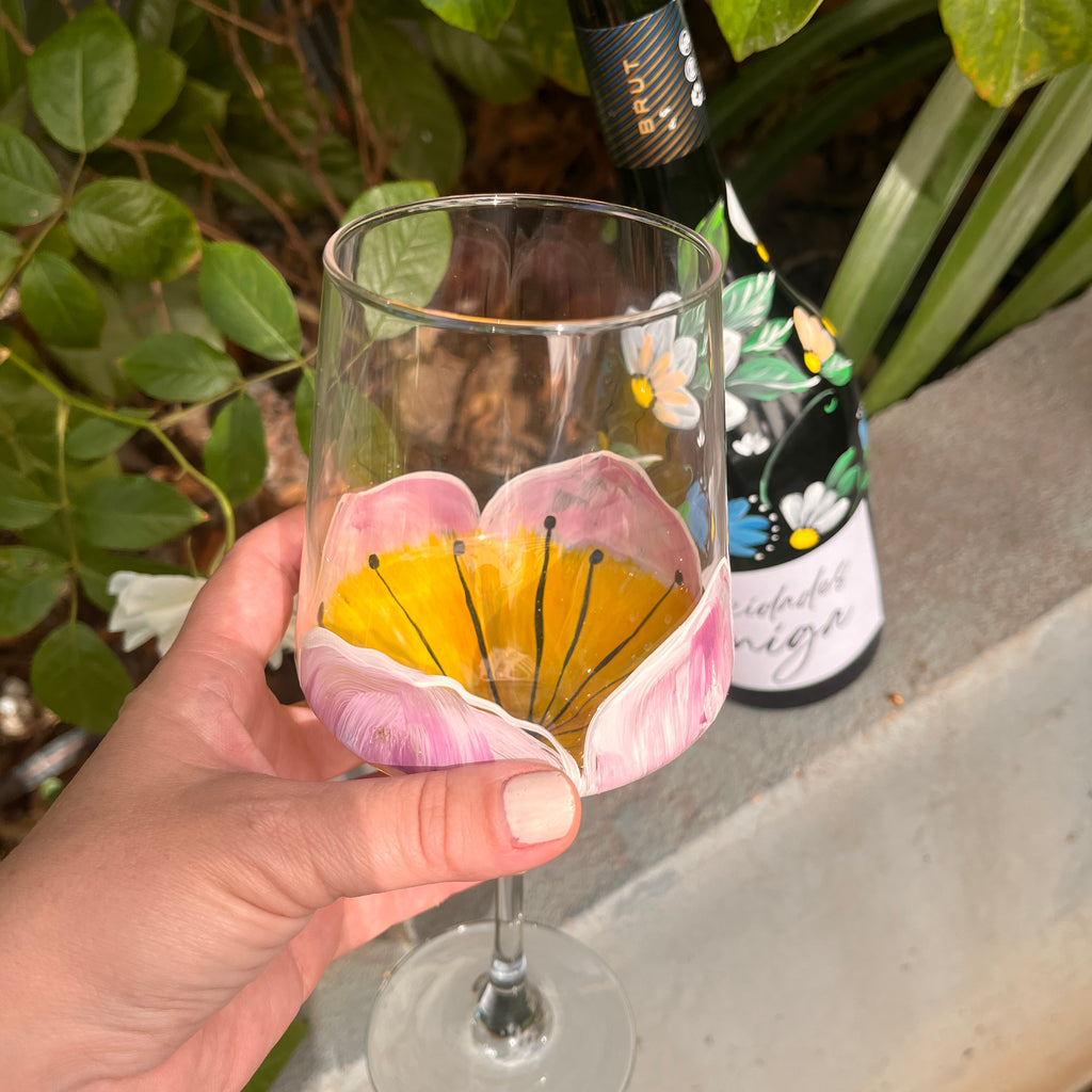 Flor de copa en tonos pastel