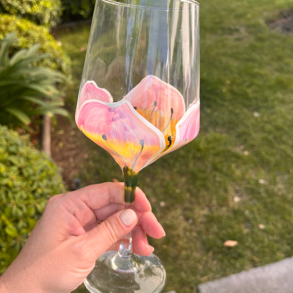 Flor de copa en tonos pastel