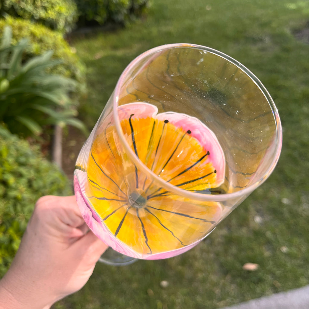 Flor de copa en tonos pastel