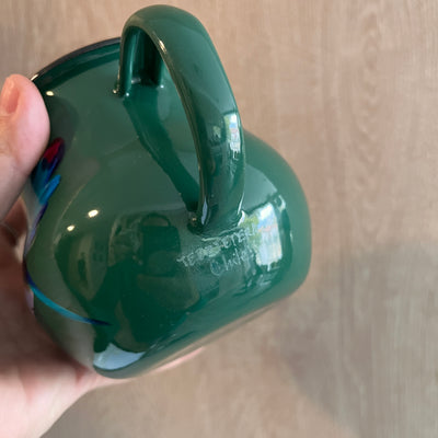 Teterita para té, verde con colibrí