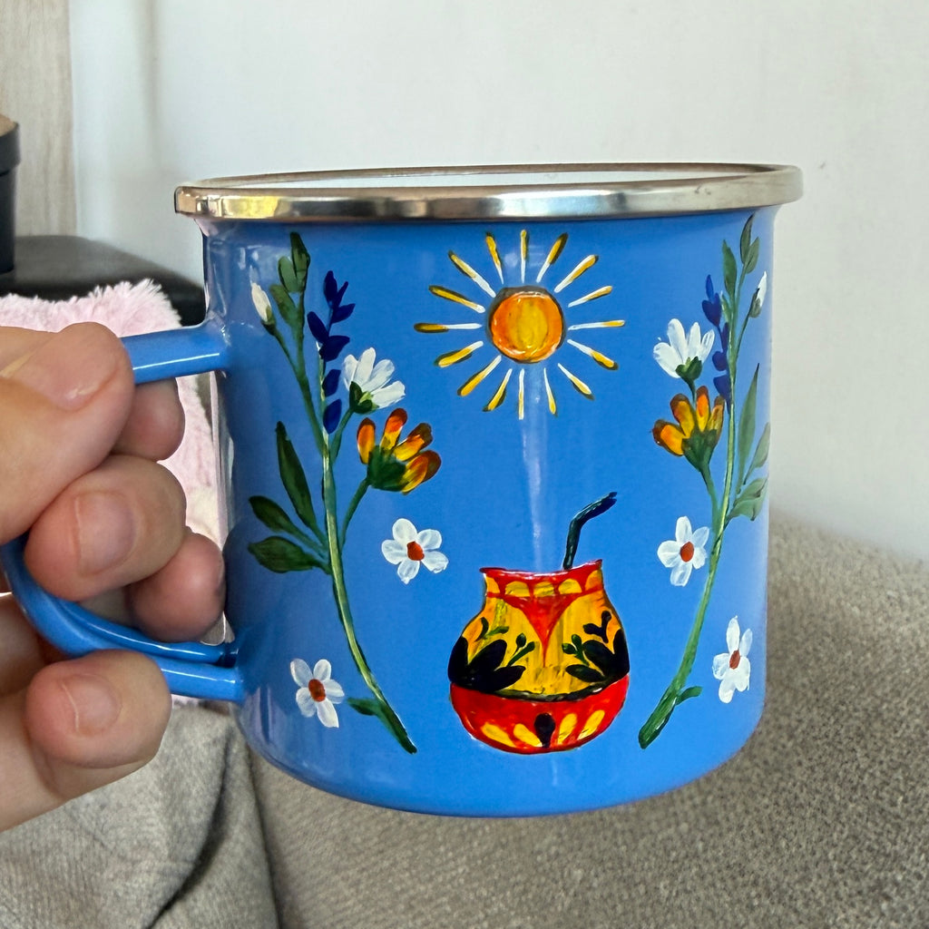 Jarro inspirado en lata de mate Supremo