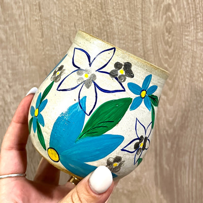 Cuenco Flores azules