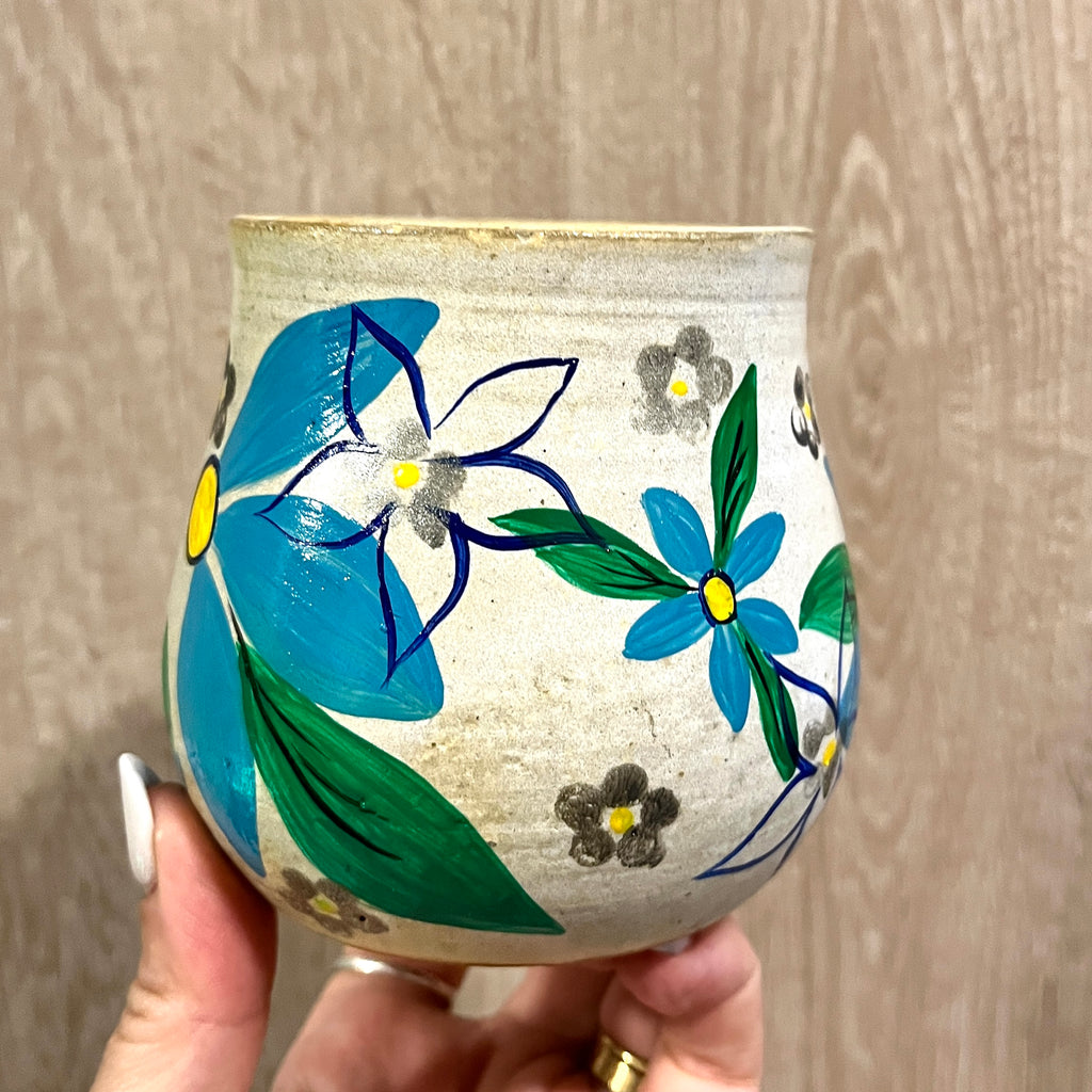 Cuenco Flores azules