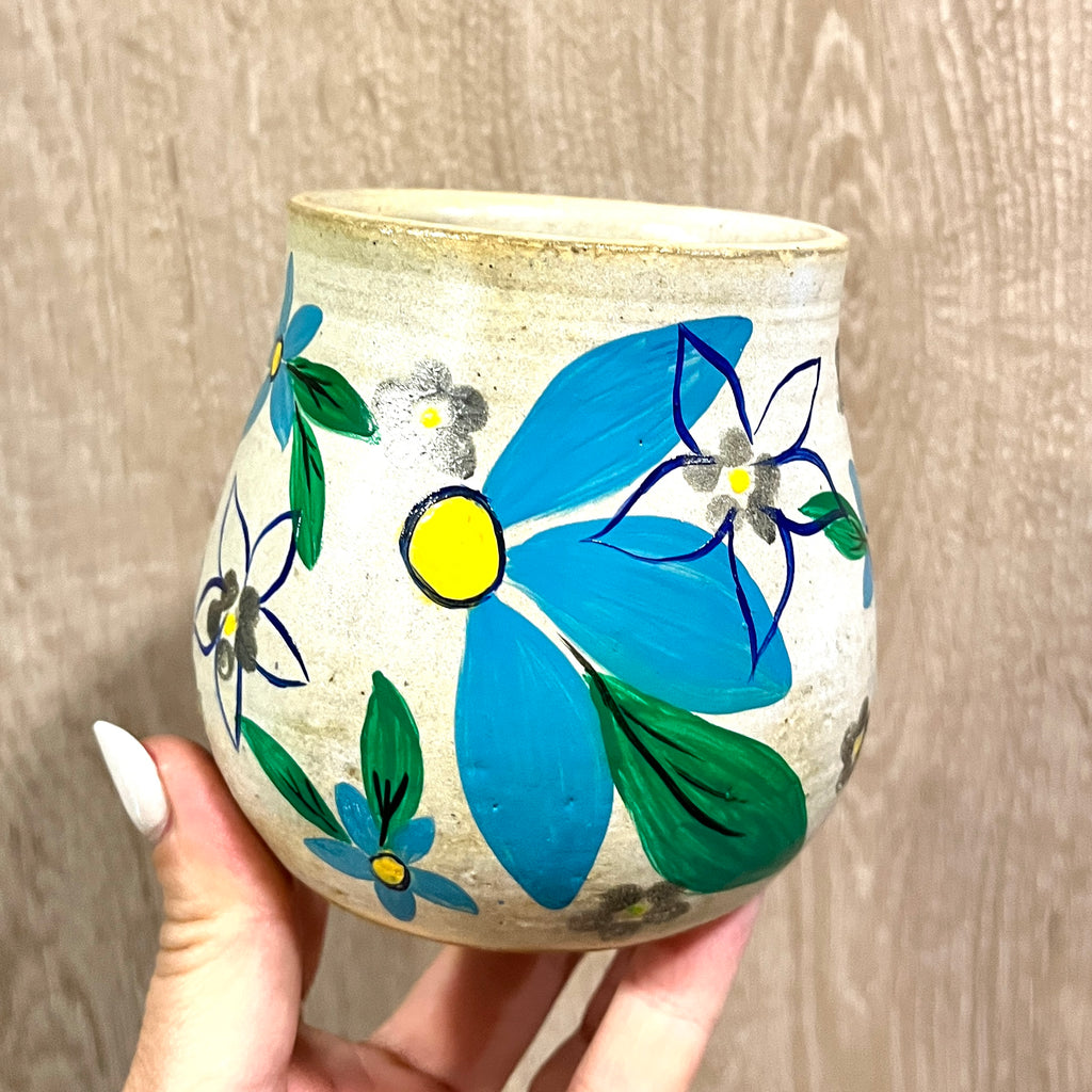 Cuenco Flores azules