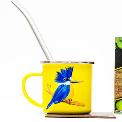 Jarro amarillo enlozado 150 ml Martín Pescador