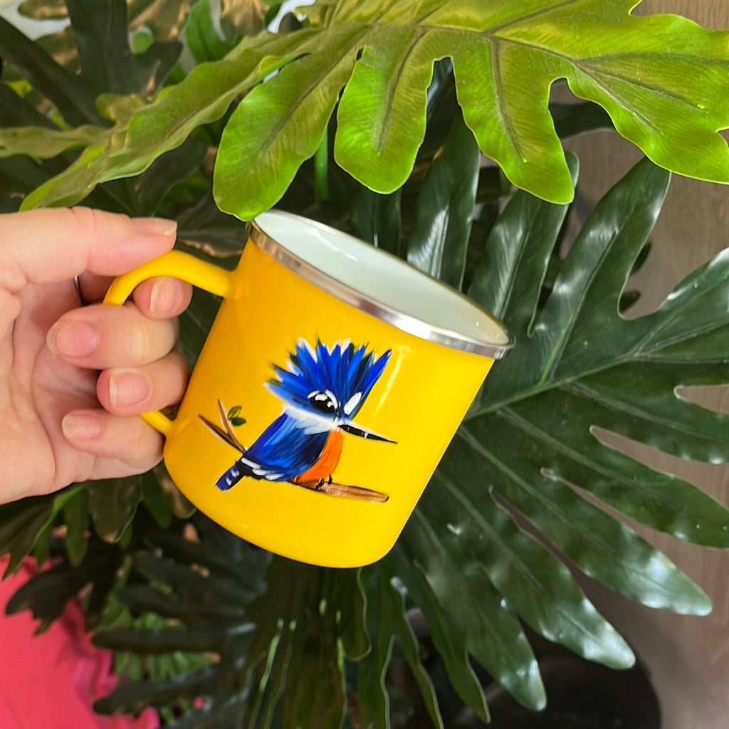 Jarro amarillo enlozado 300 ml Martín Pescador