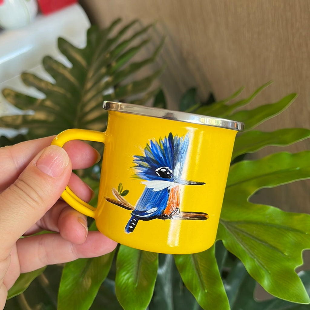 Jarro amarillo enlozado 150 ml Martín Pescador