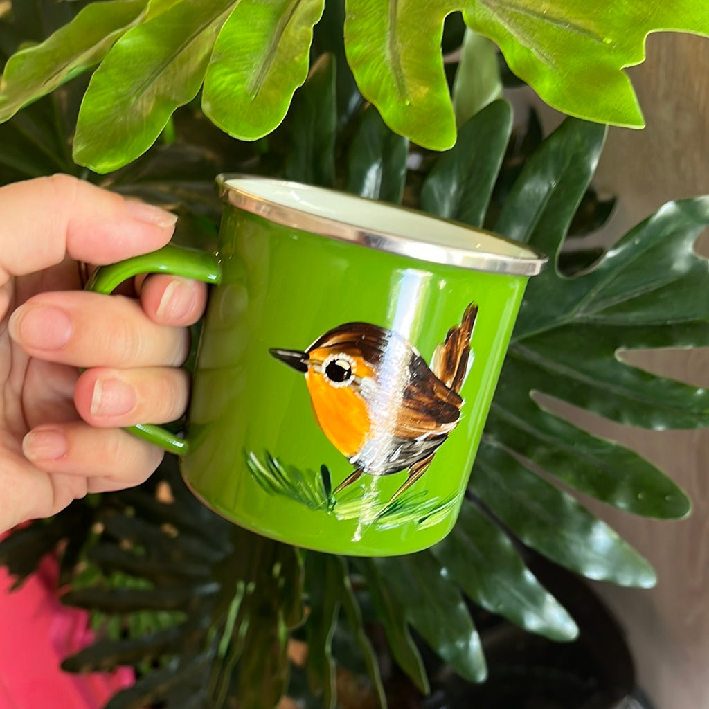 Jarro verde enlozado 300 ml Chucao