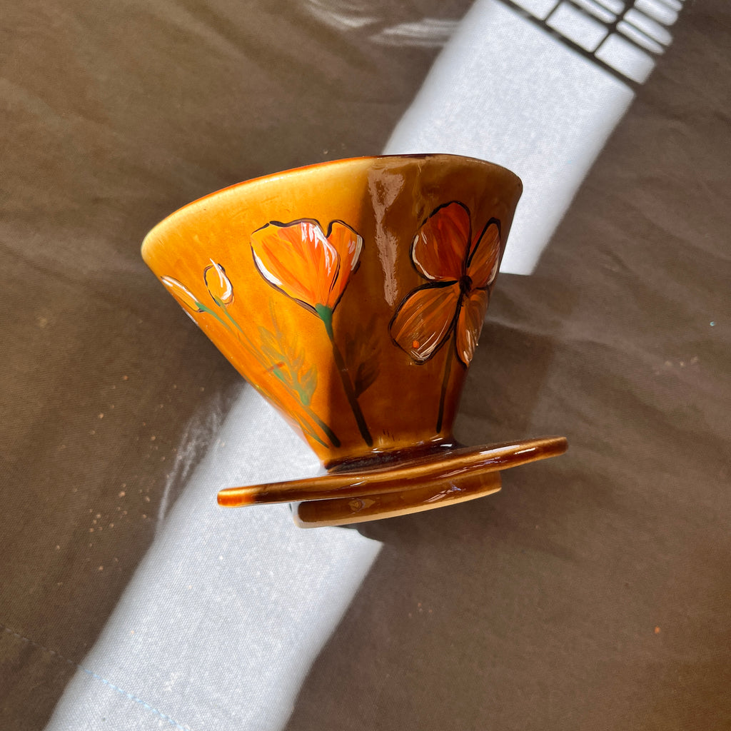 V60 para café con dedales de oro